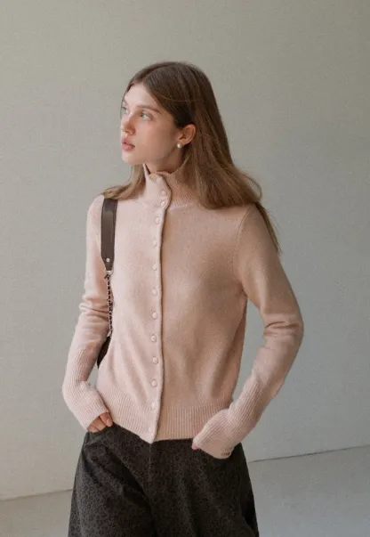 Vintage Style Button Knit Cardigan