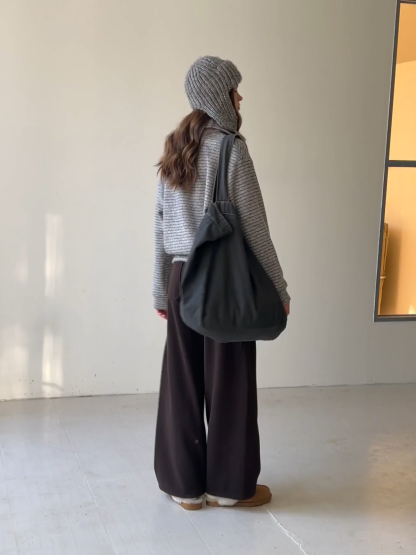 Women Striped Half-Zip Pullover Sweatshirt