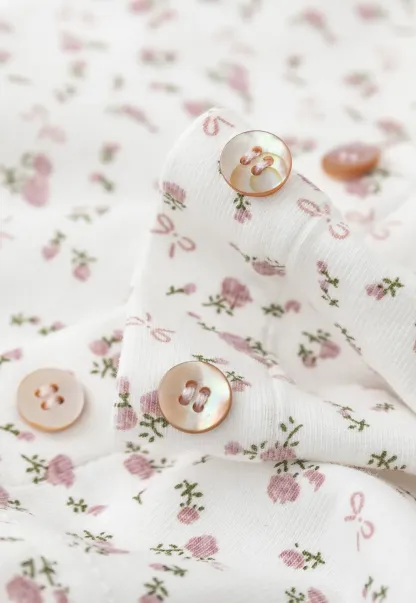 Short sleeve floral print top and tank top set