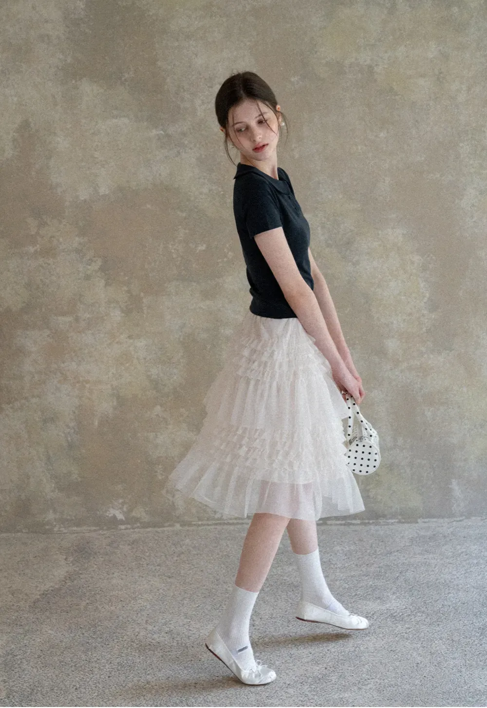 Short Sleeve Collared Button Front T Shirt