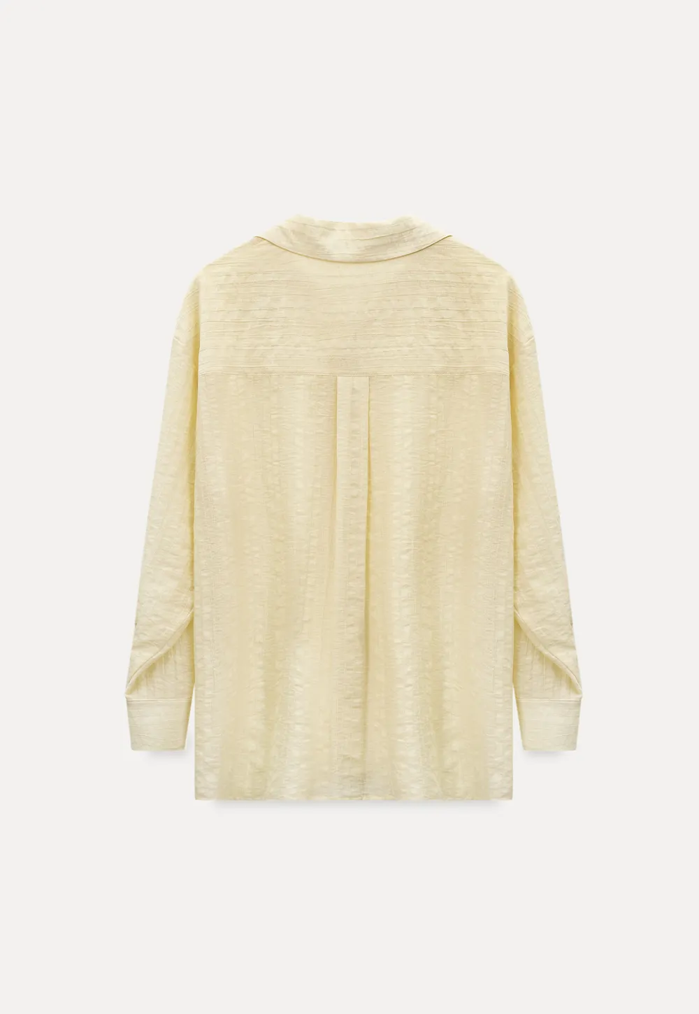 Lightweight Button Up Shirt with V Neck and Long Sleeves