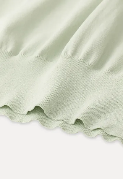 V Neck Short Sleeve Knit Sweater with Collar