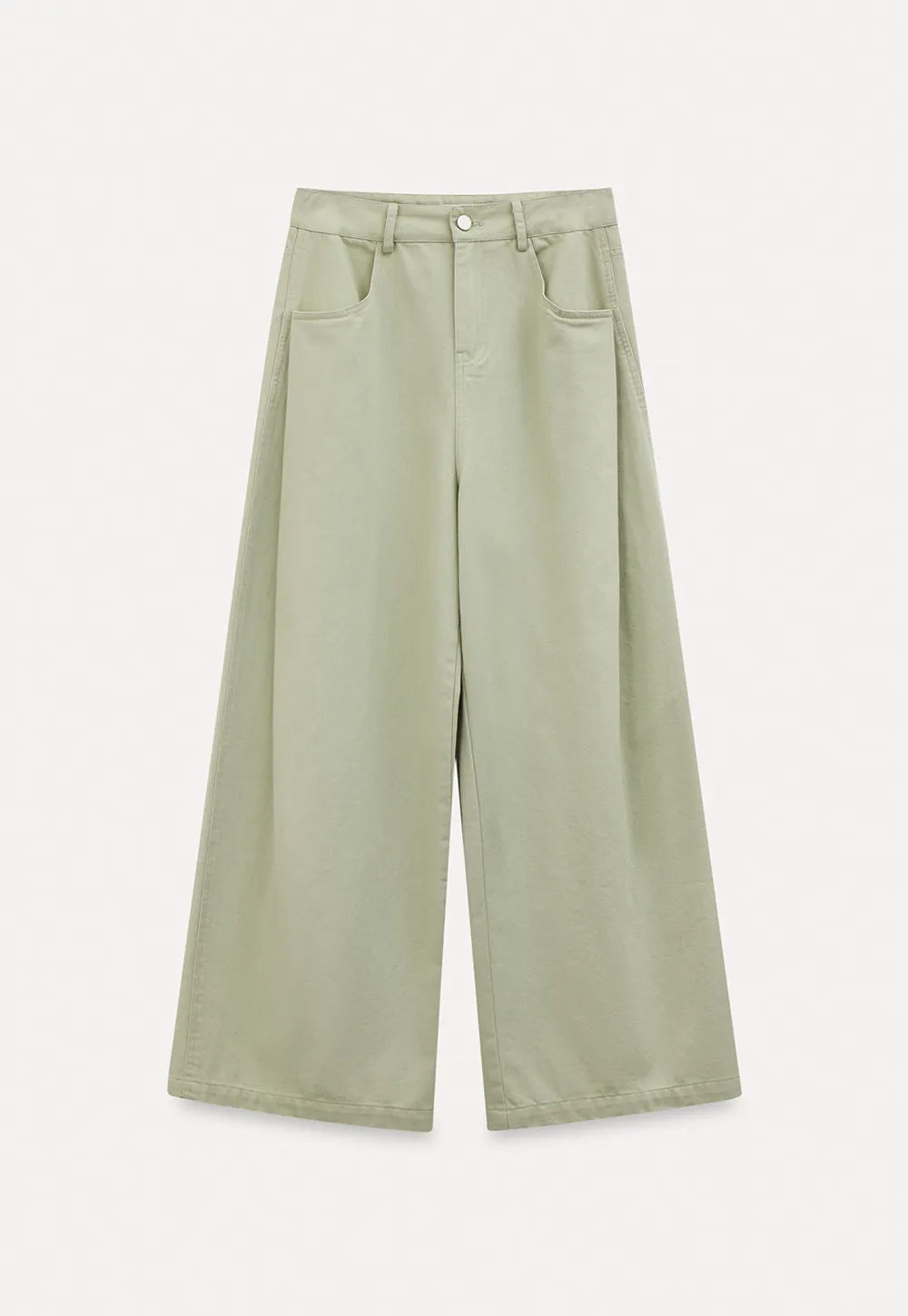 Wide Leg High Waist Casual Pants
