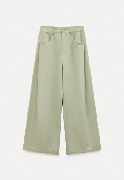 Wide Leg High Waist Casual Pants