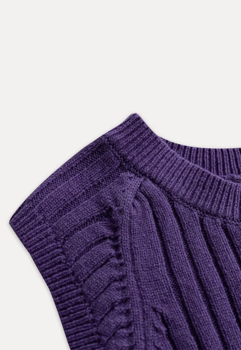 Womens Solid Color Ribbed Sweater Vest