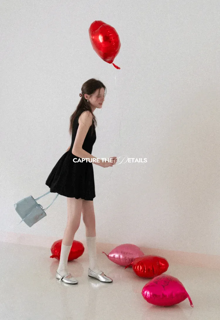 Sleeveless Square Neck Flared Mini Dress