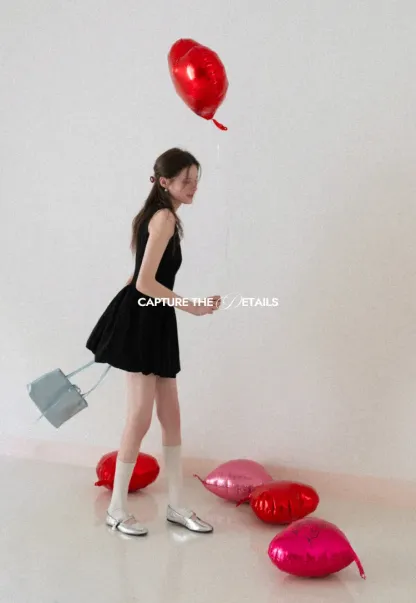 Sleeveless Square Neck Flared Mini Dress