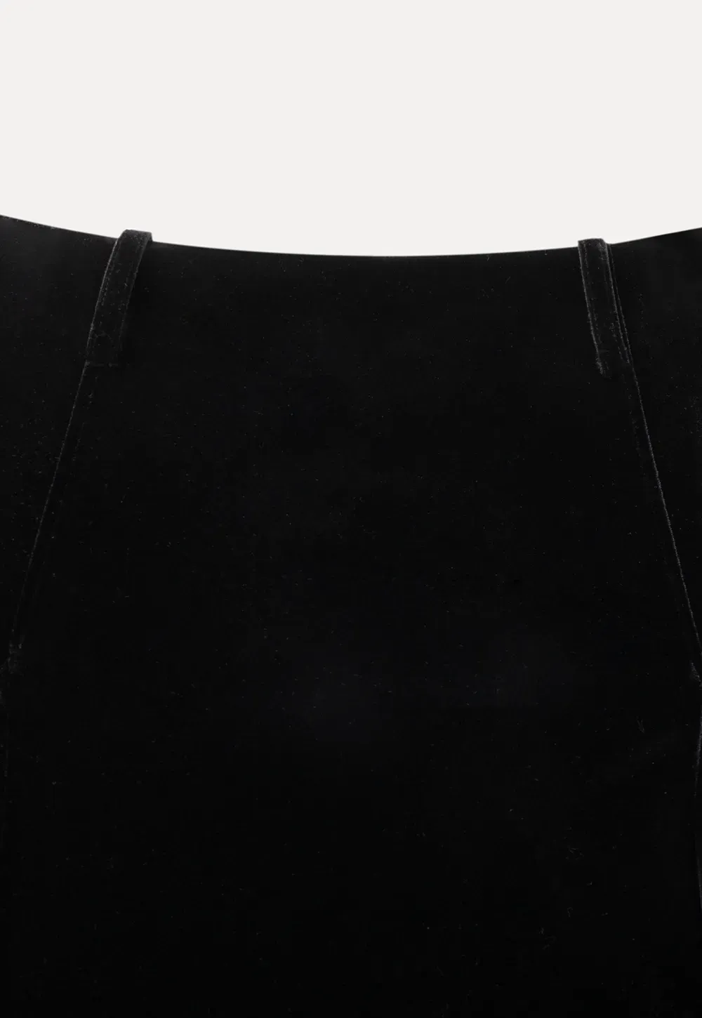 Velvet Pleated Mini Skirt