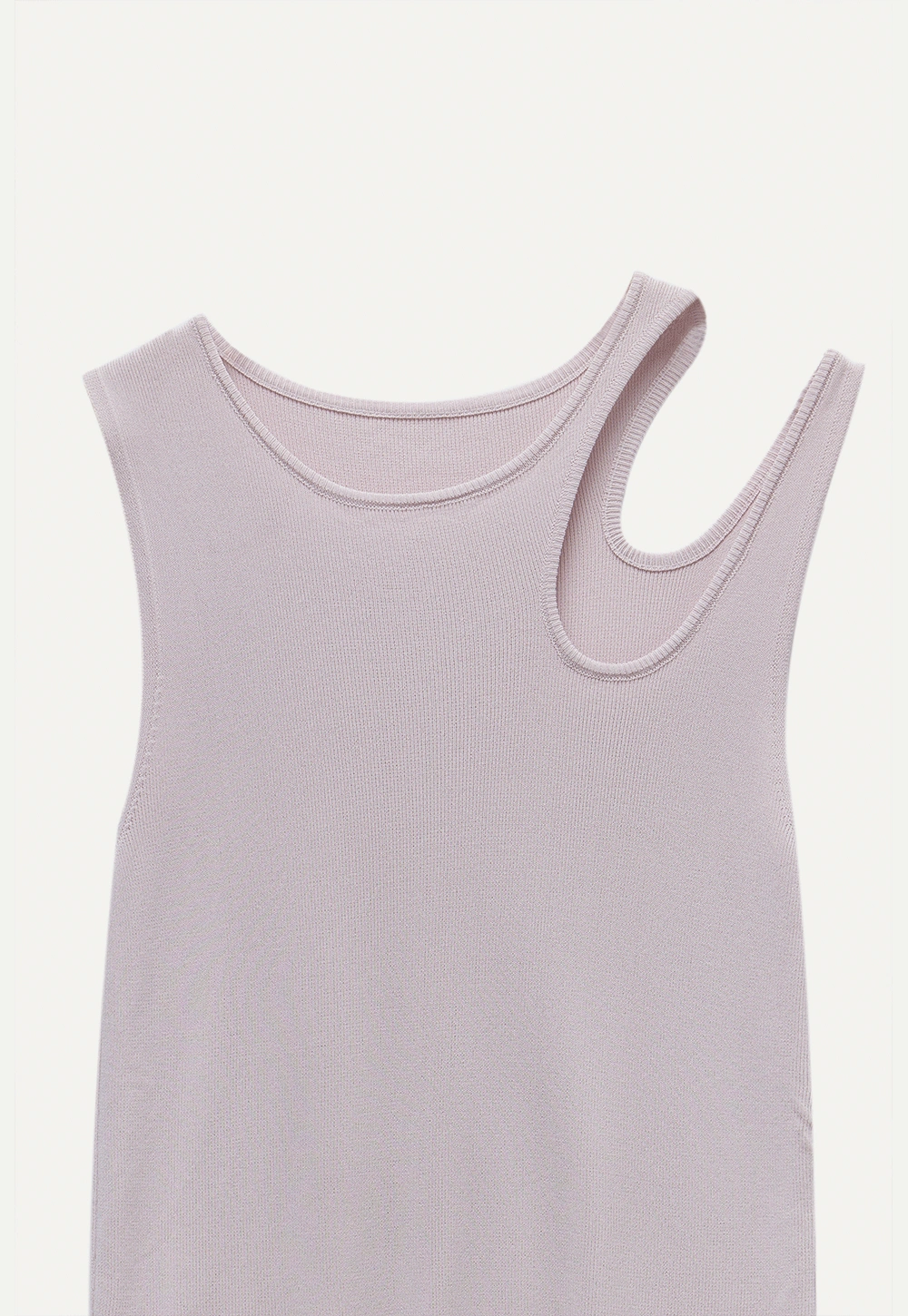 Asymmetric Cutout Knit Tank Top