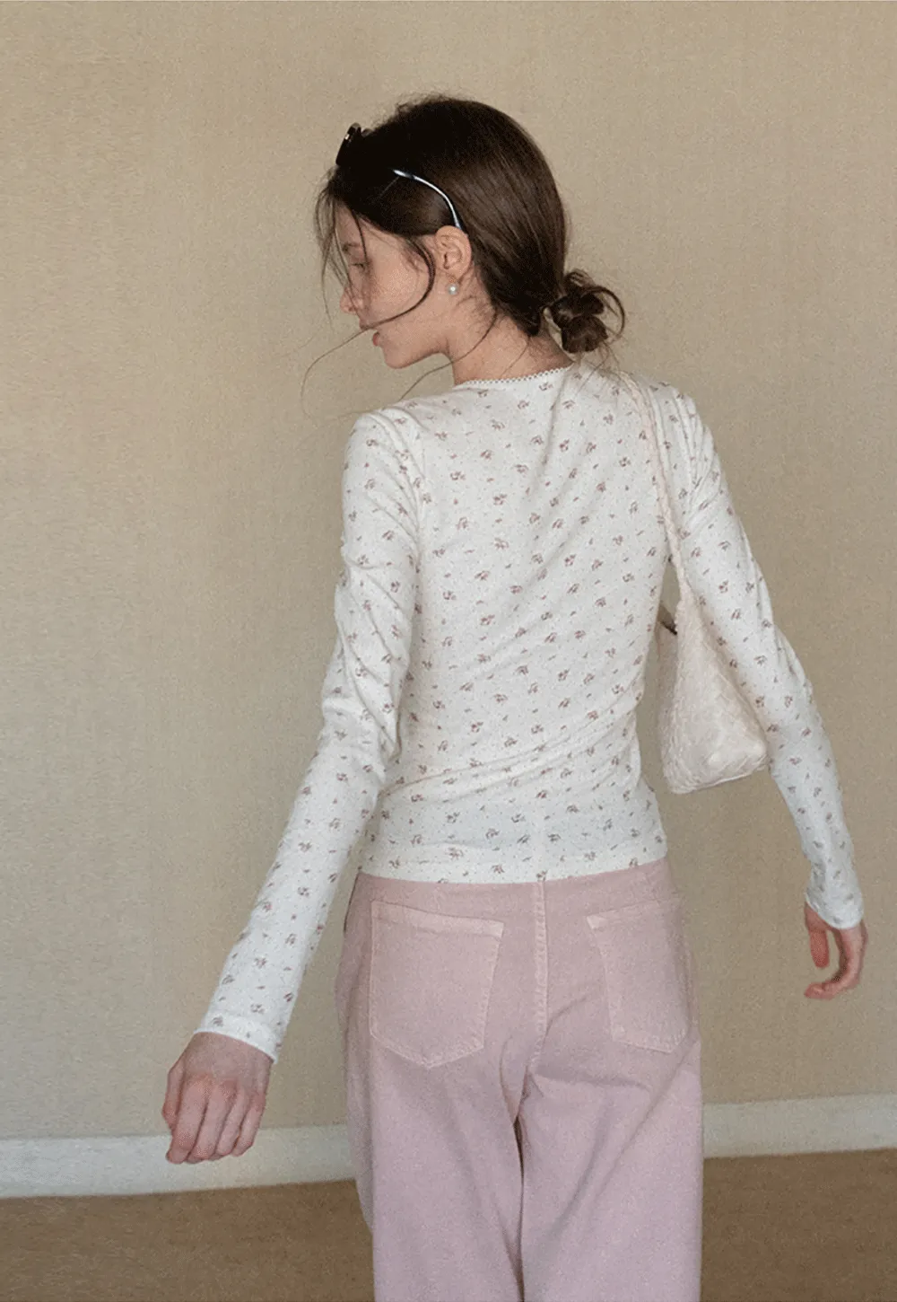 Floral Print Long Sleeve T-Shirt