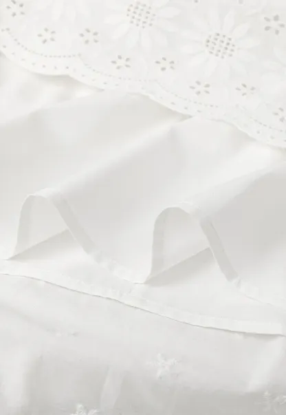 Tiered A-line Midi Skirt with Pleated Detail