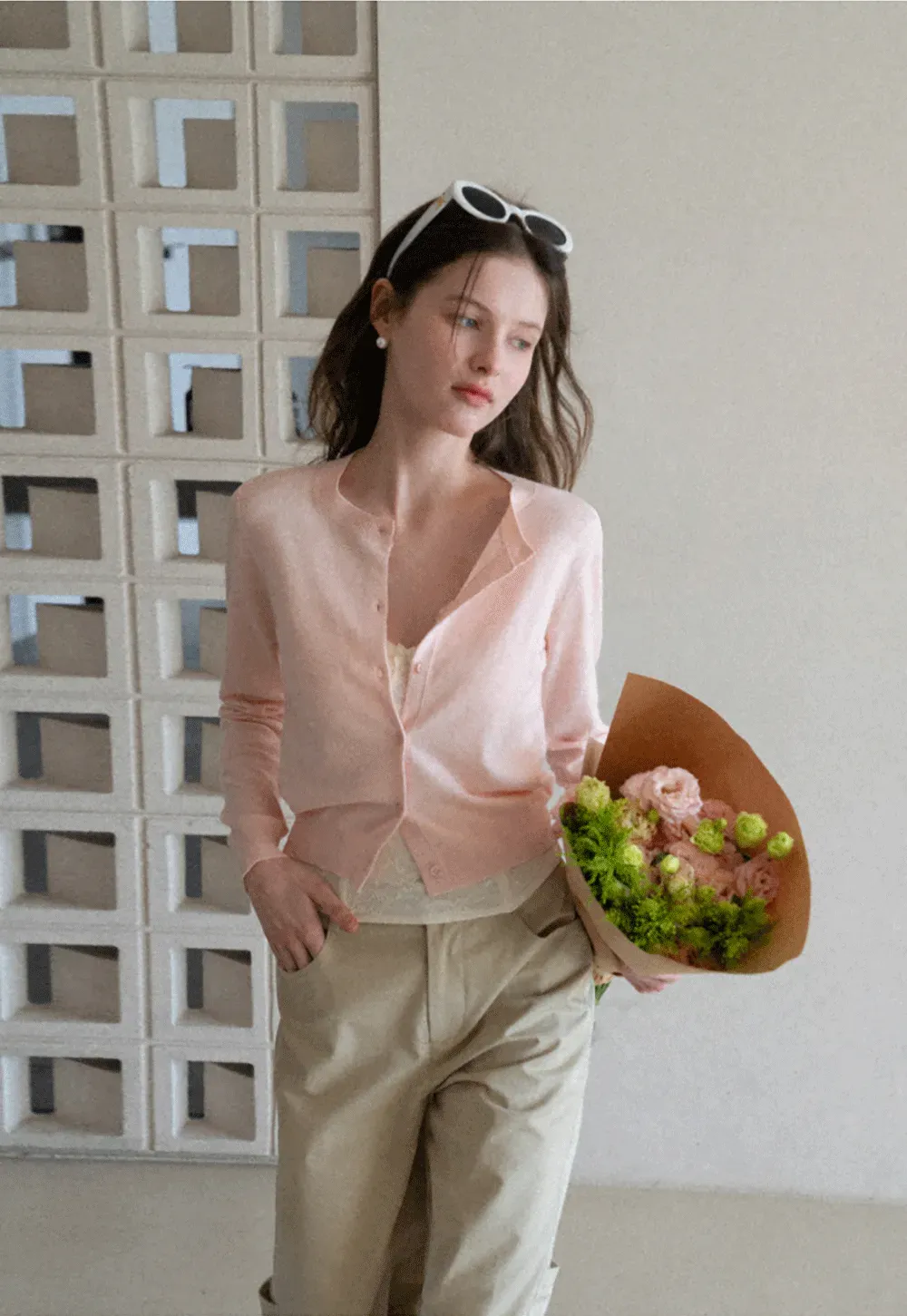 Lightweight Knit Cardigan with Button Front