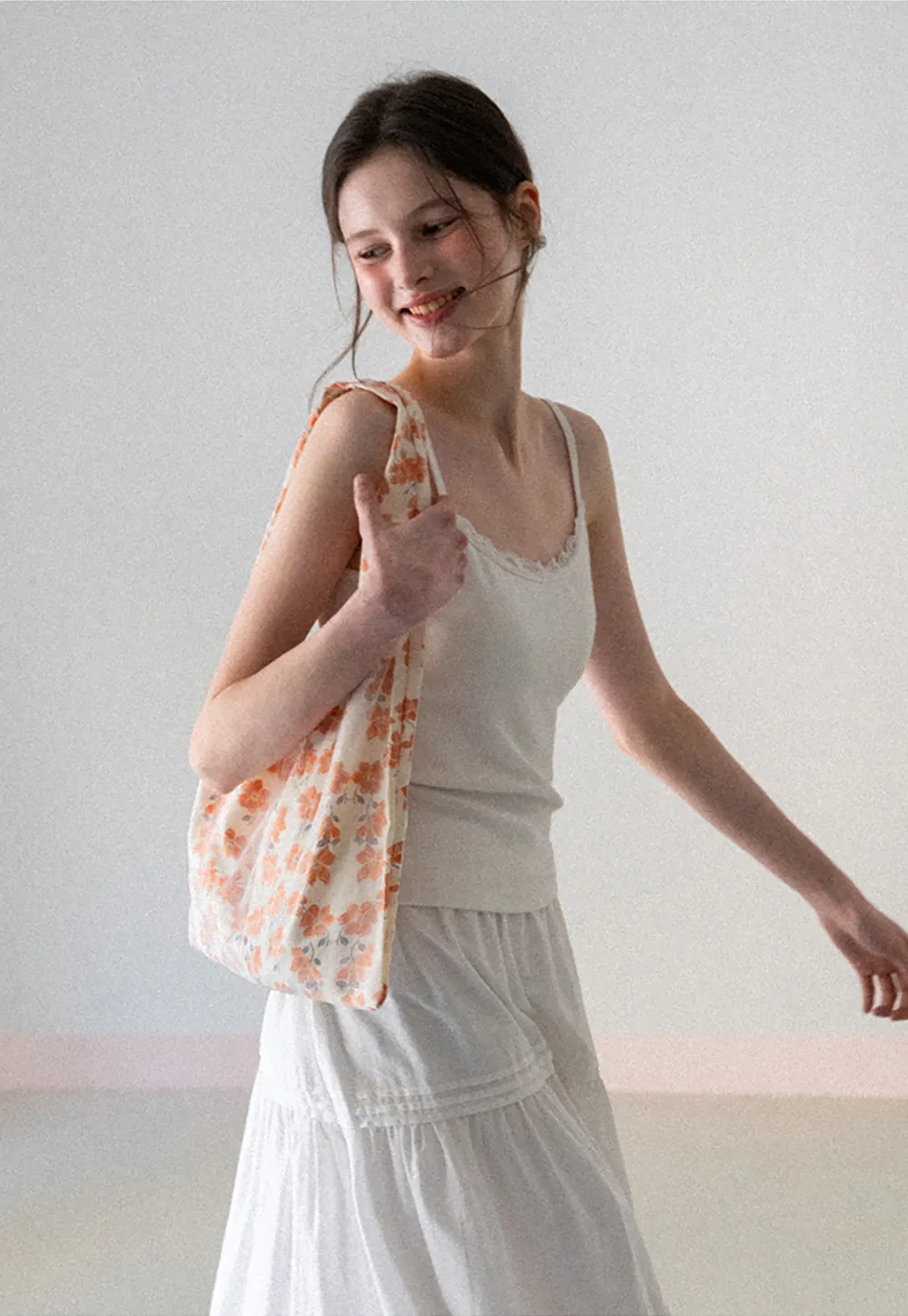 Lace Trimmed Sleeveless Camisole Top