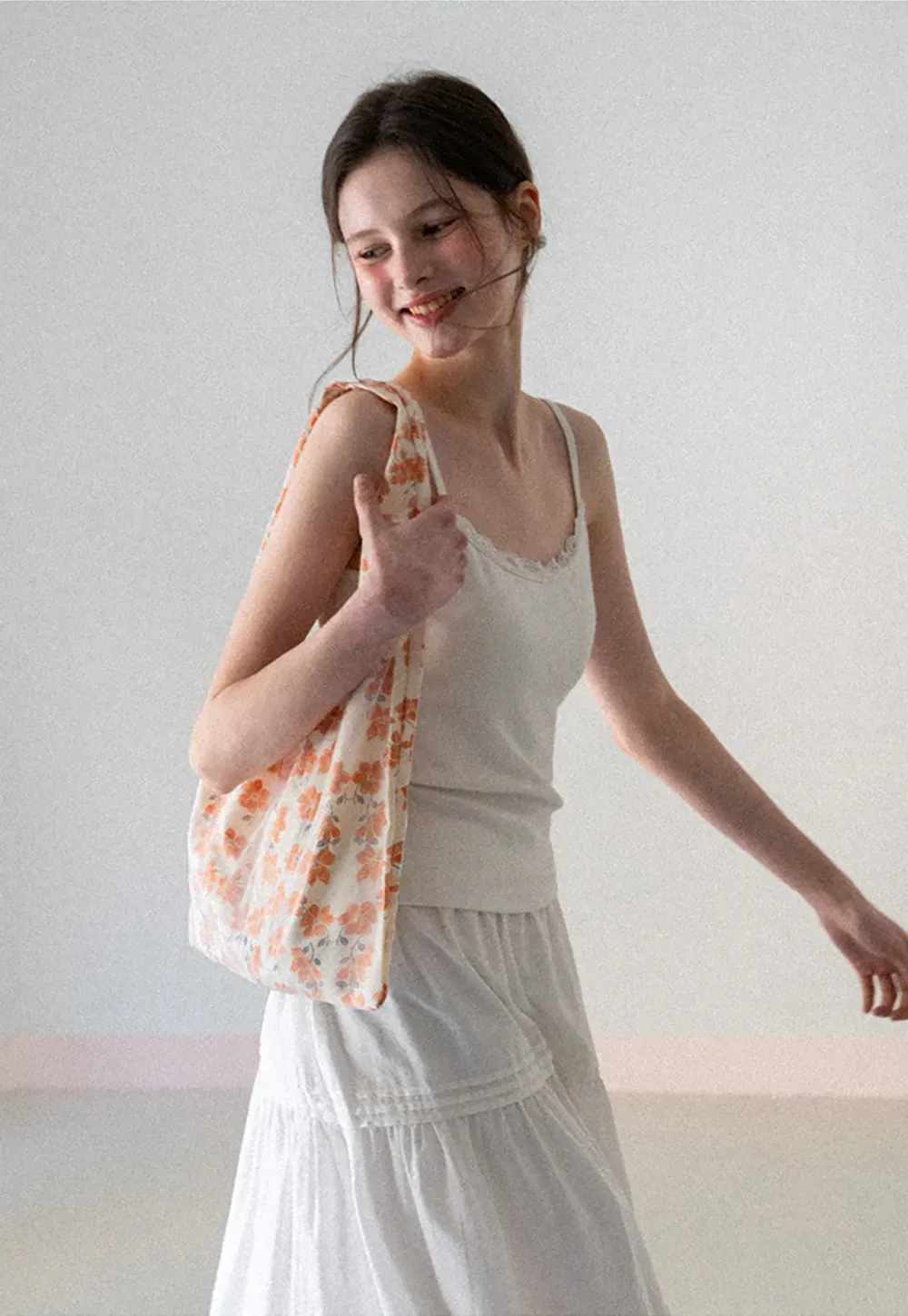 Lace Trimmed Sleeveless Camisole Top