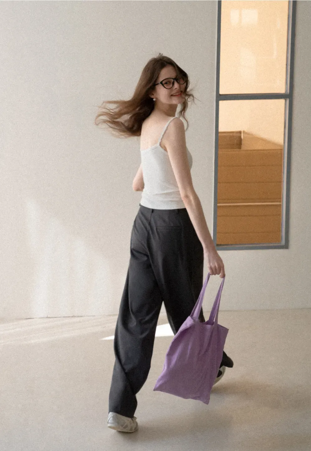 Lace Trim Button Front Tank Top