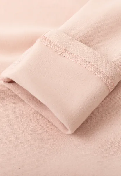 V neck long sleeve top with lace trim and fitted design