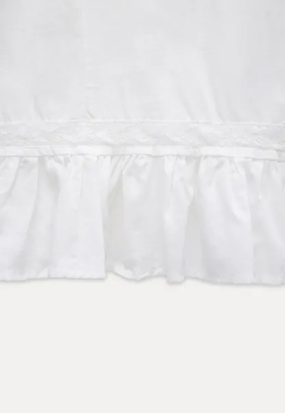 Puff Sleeve Victorian Short Sleeve Blouse