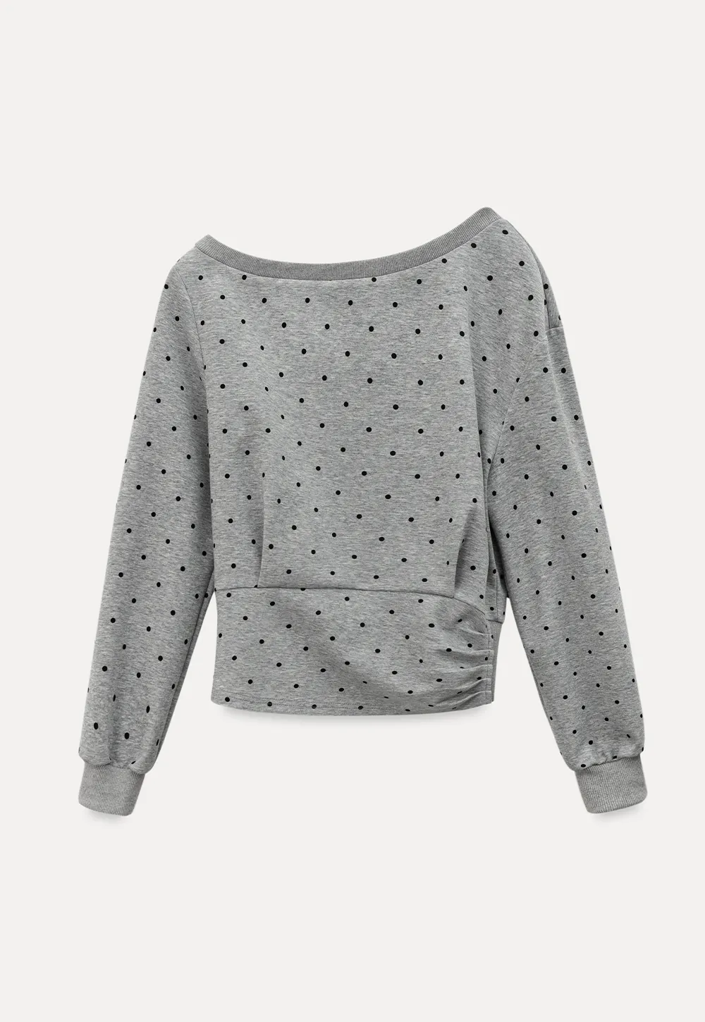 asymmetric sleeve casual sweater top