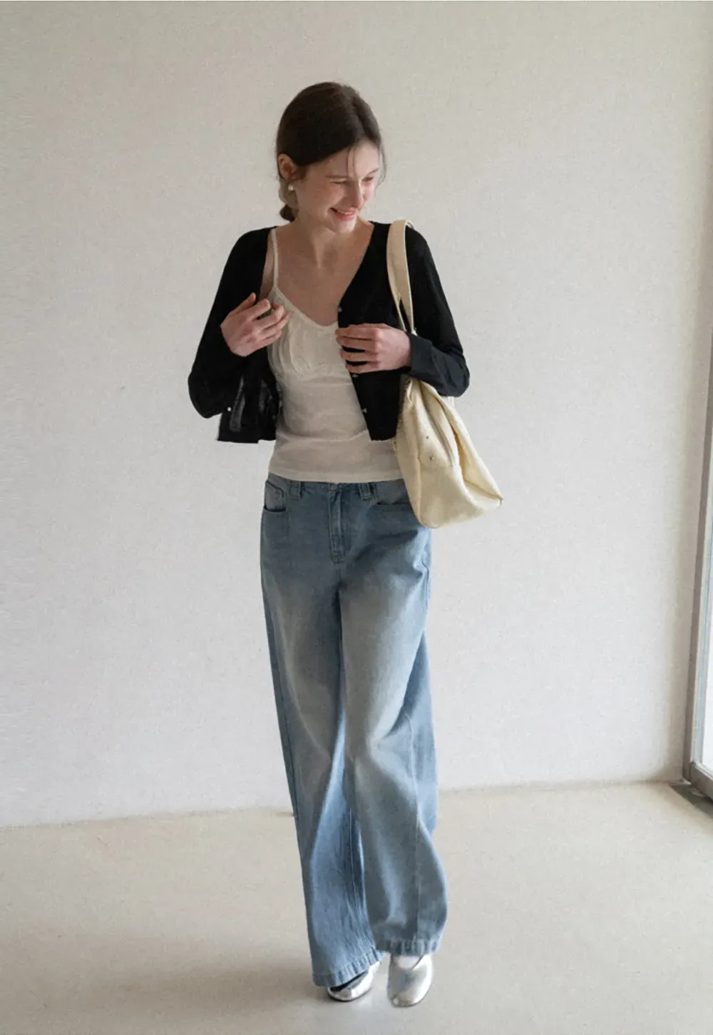 Lightweight Long Sleeve Cropped Knit Top