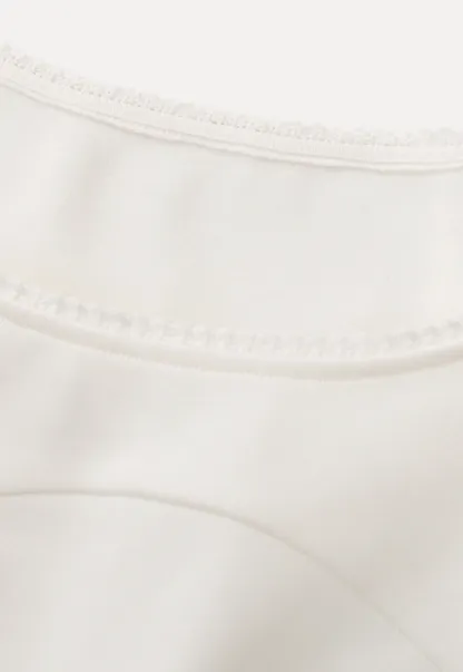 Ruffled Square Neck Long Sleeve Top