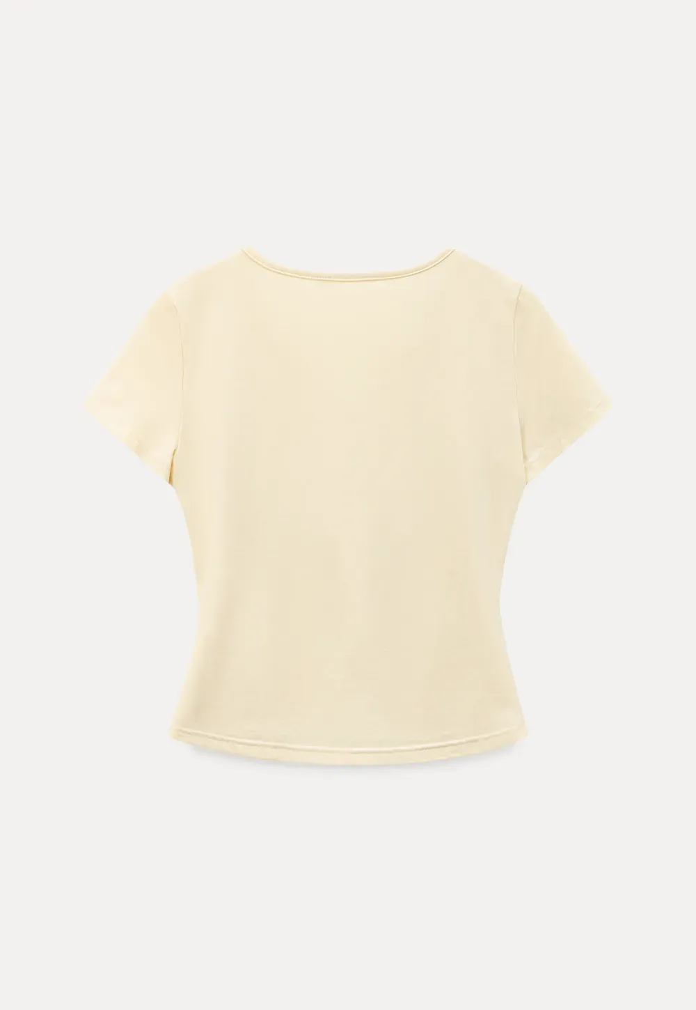 Short Sleeve T Shirt with Round Neck