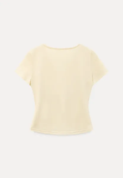 Short Sleeve T Shirt with Round Neck