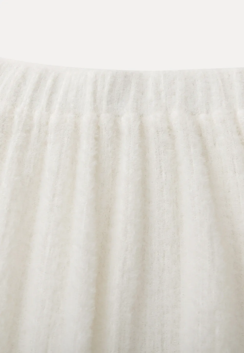 Women White Ruffled Skirt with Tiered Design