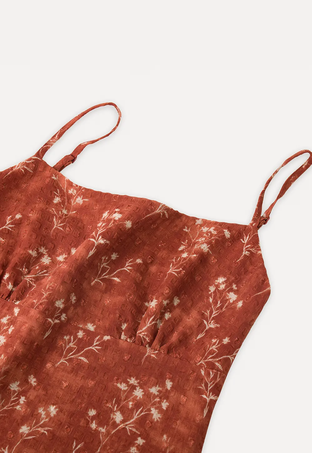 Floral Print Slip Dress with Thin Straps