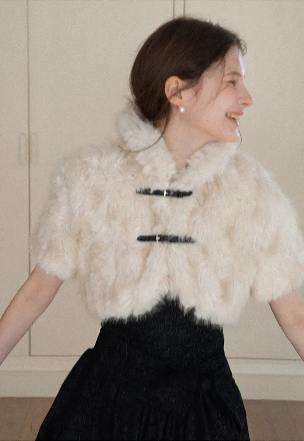 Furry Short Jacket for Warmth and Style