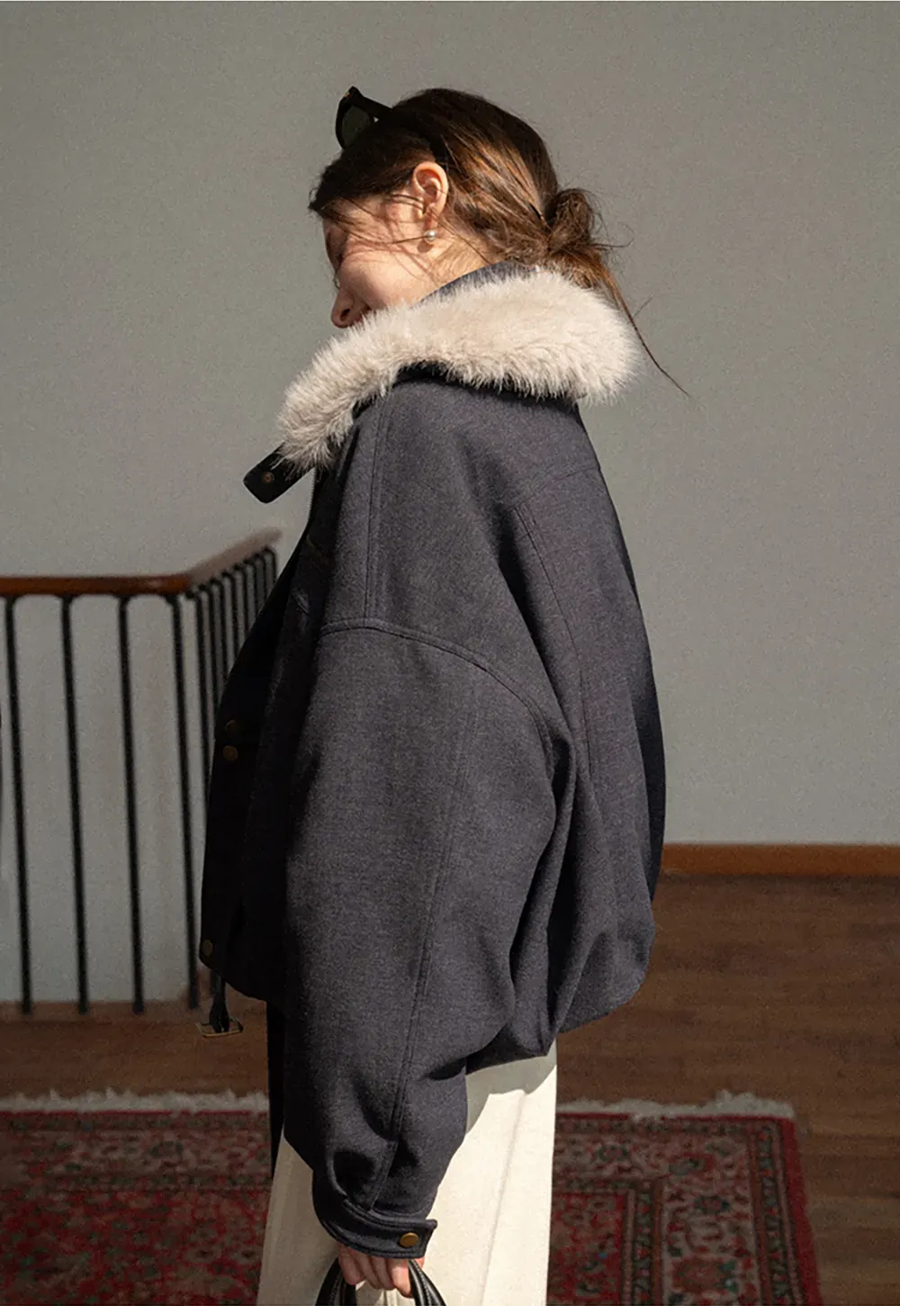 Stylish Fur-Collar Winter Jacket