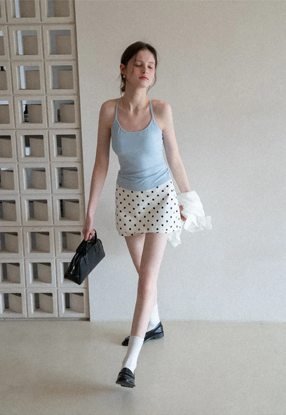 Slim Fit Tank Top with Thin Straps