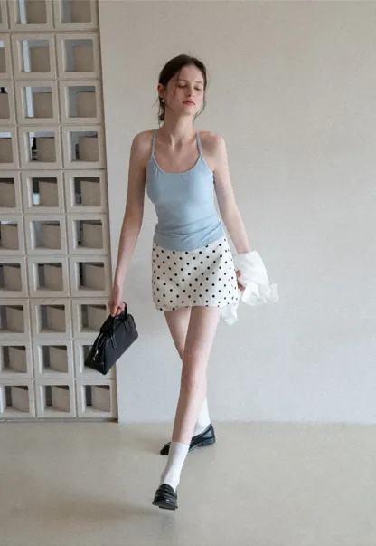 Slim Fit Tank Top with Thin Straps