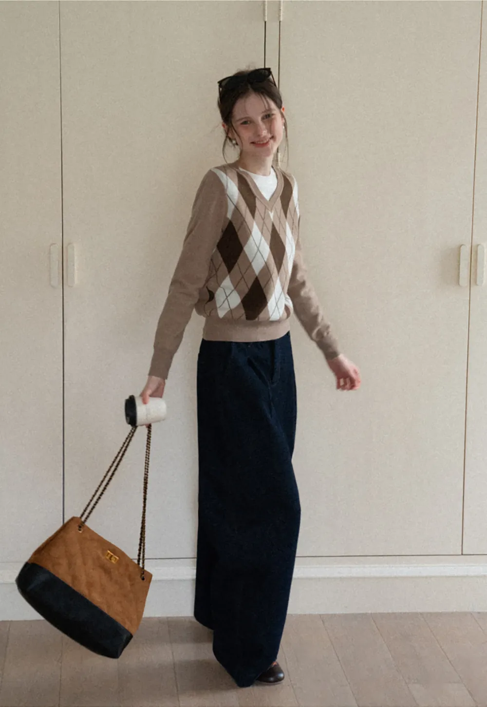 Dark Denim Wide-Leg Pants