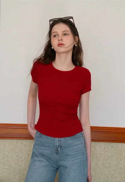 Short Sleeve Crew Neck T Shirt