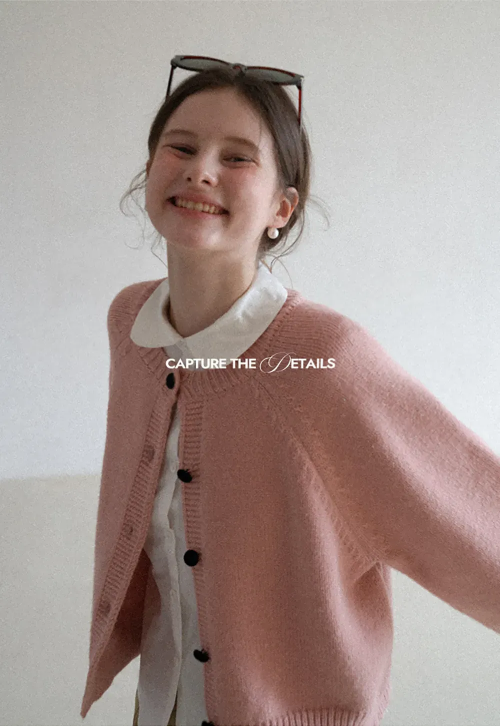 Soft knit cardigan with button front and relaxed fit