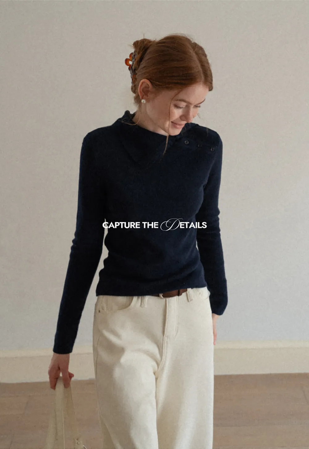 Wide Leg Denim Jeans with Belt Loop