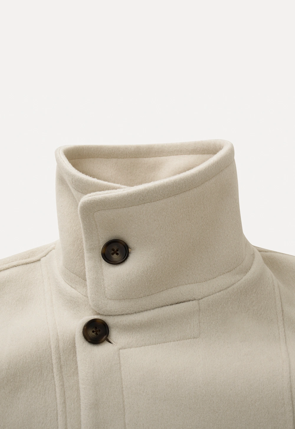 Elegant Wool Coat with Belted Waist Design