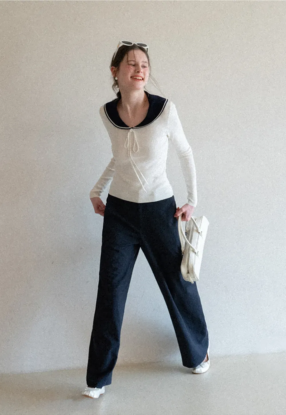 Wide Leg Casual Pants with Front Pockets