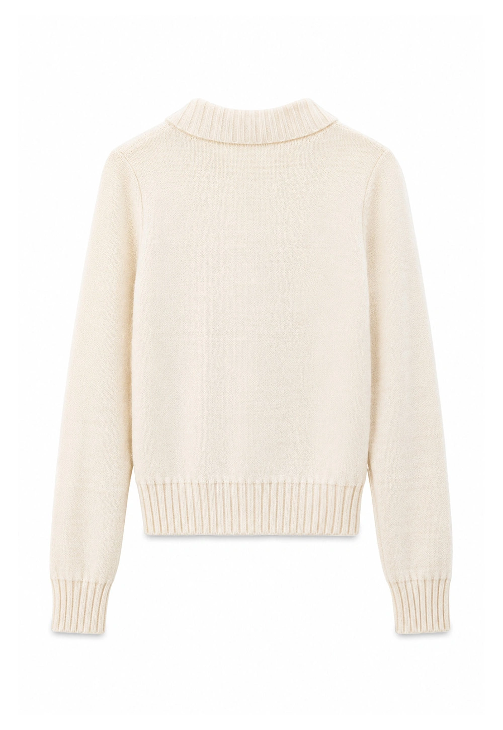 Cable Knit Diamond Pattern Collared Pullover Sweater