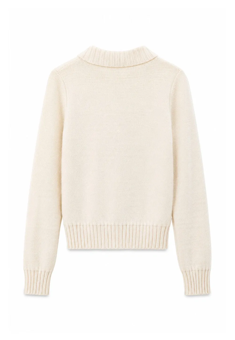 Cable Knit Diamond Pattern Collared Pullover Sweater