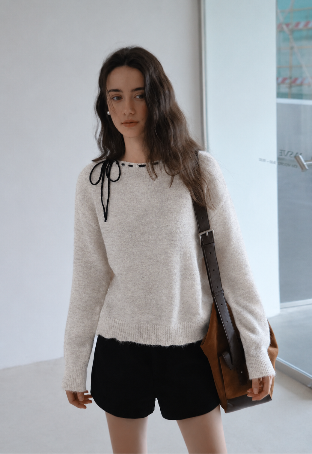 Bow Detail Knit Sweater
