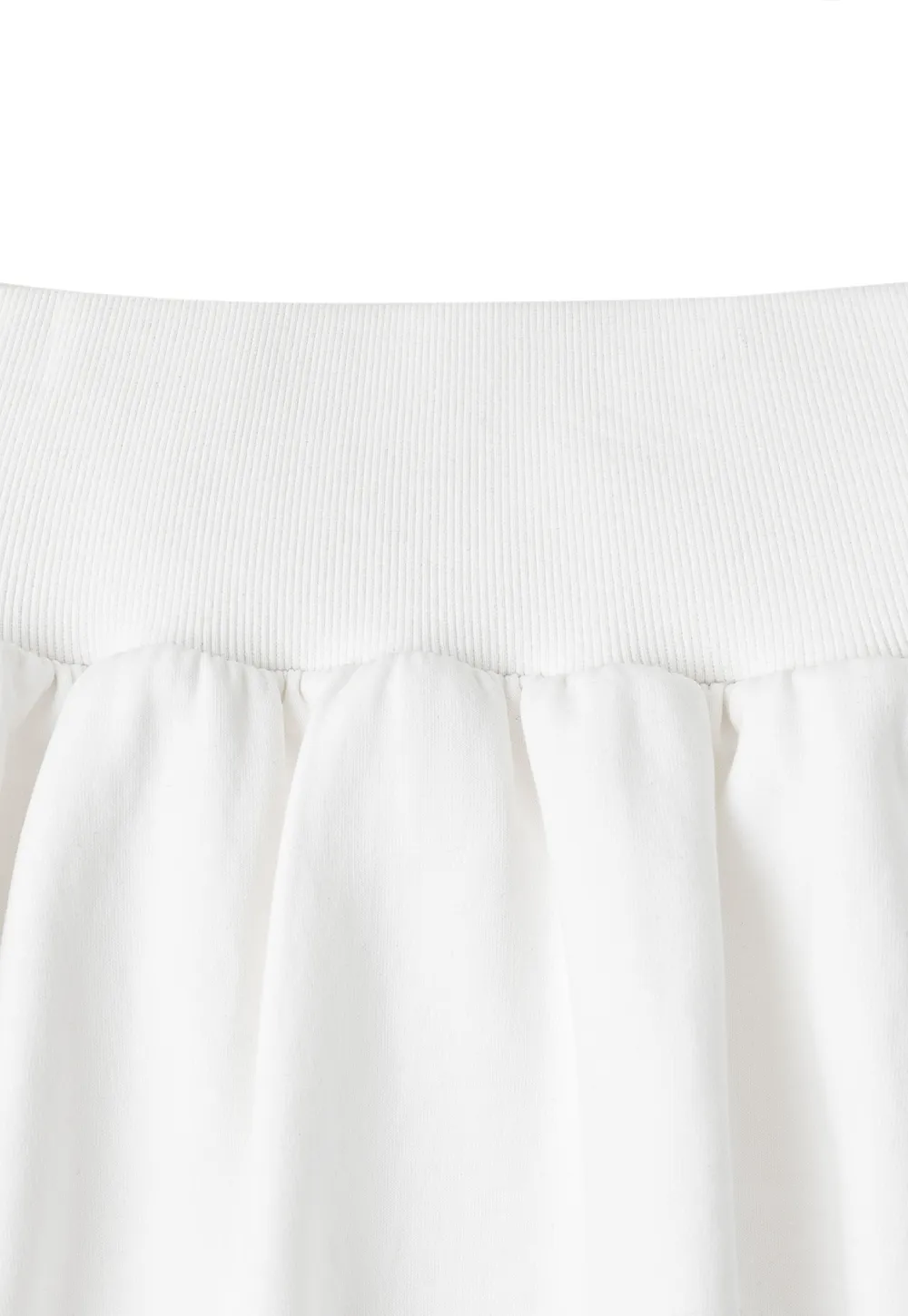 Smocked Waist Pleated Skirt