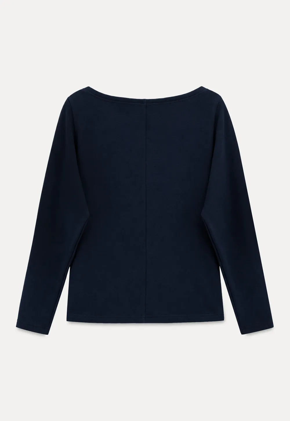 Off Shoulder Asymmetrical Long Sleeve Knit Top