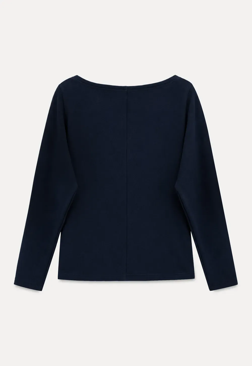 Off Shoulder Asymmetrical Long Sleeve Knit Top
