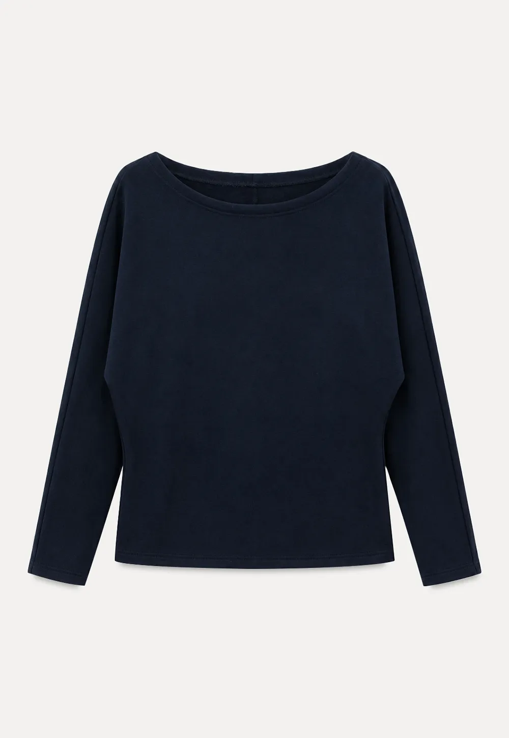 Off Shoulder Asymmetrical Long Sleeve Knit Top
