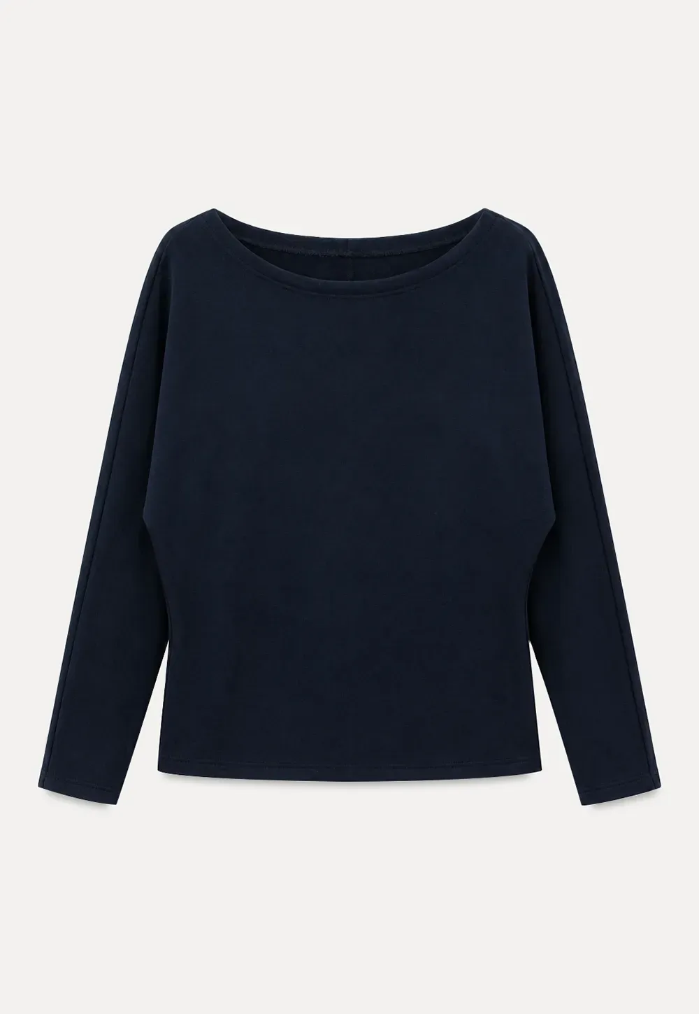 Off Shoulder Asymmetrical Long Sleeve Knit Top