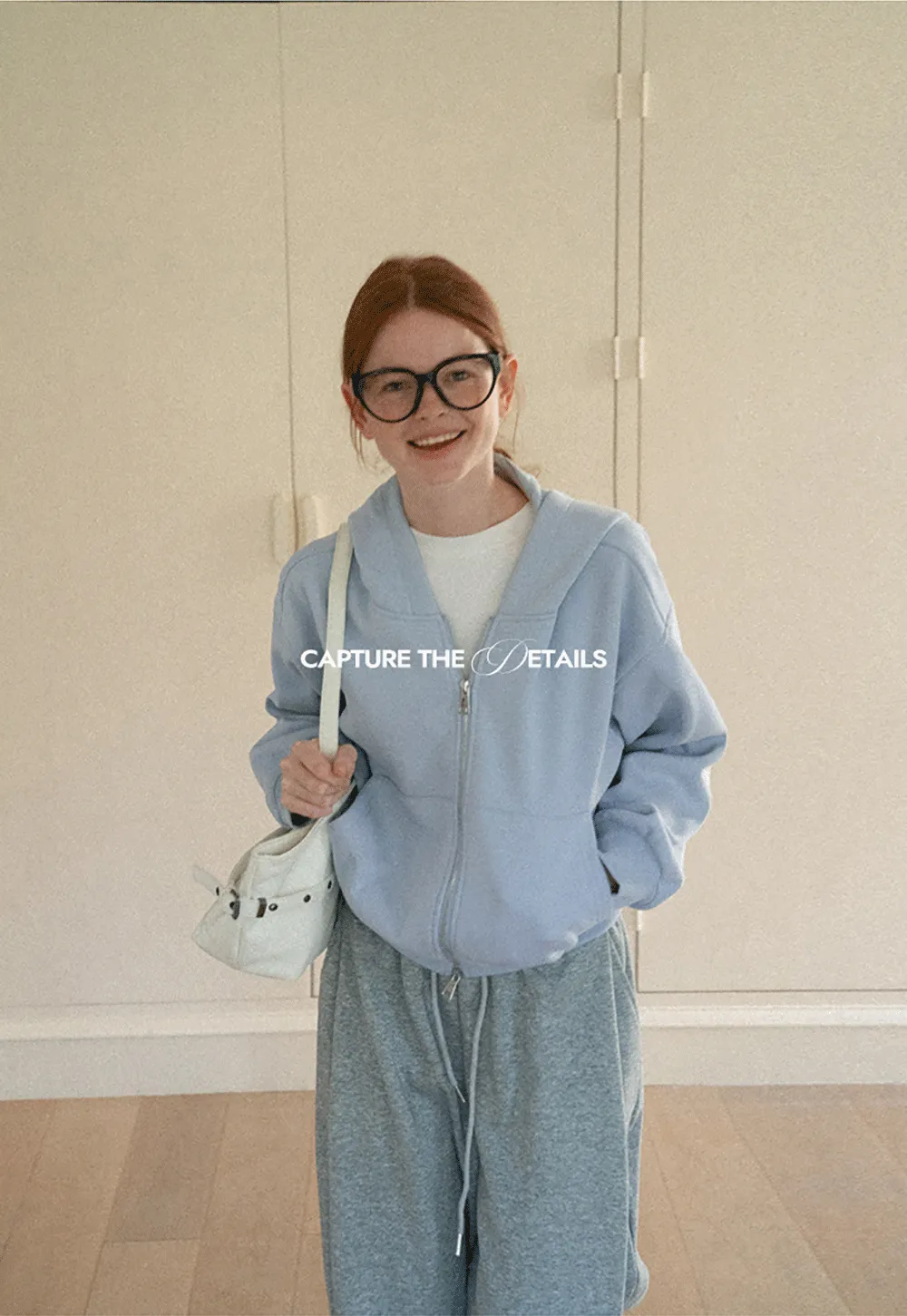 Oversized Cropped Hooded Sweatshirt