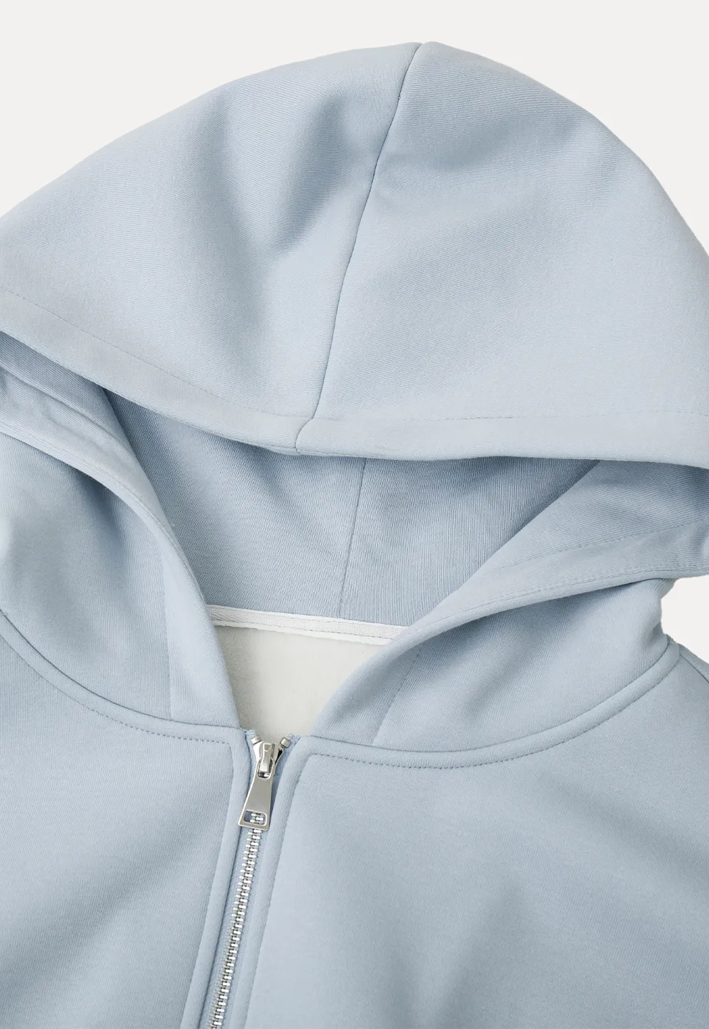 Oversized Cropped Hooded Sweatshirt