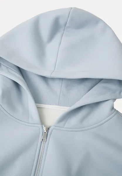 Oversized Cropped Hooded Sweatshirt