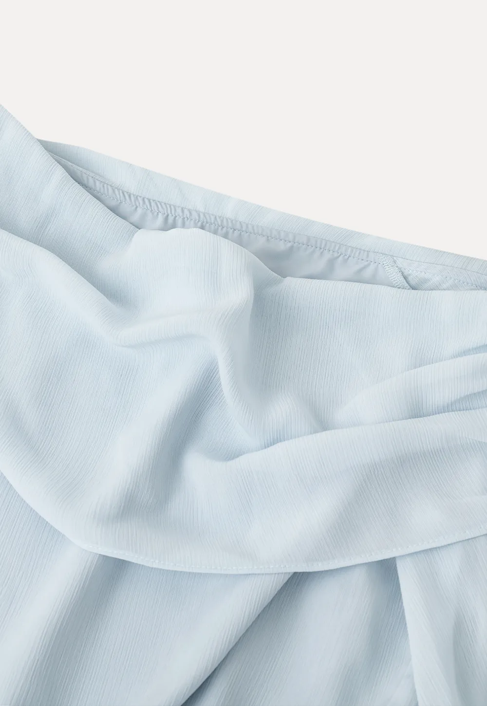 Off Shoulder Lace Chiffon Blouse with Ruffled Sleeves